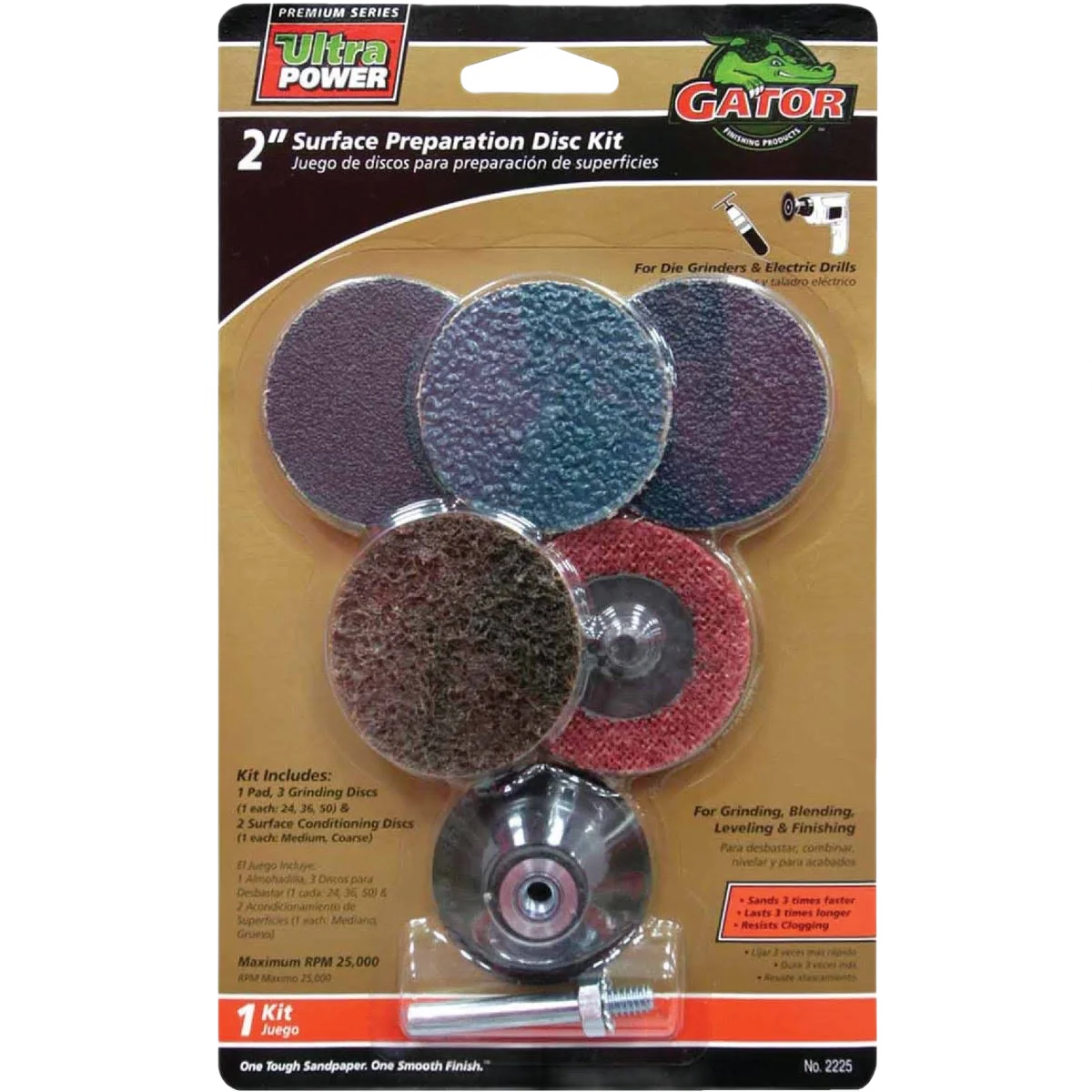 Selected Gator 2 in. Surface Preparation Sanding Disc Kit Specialty