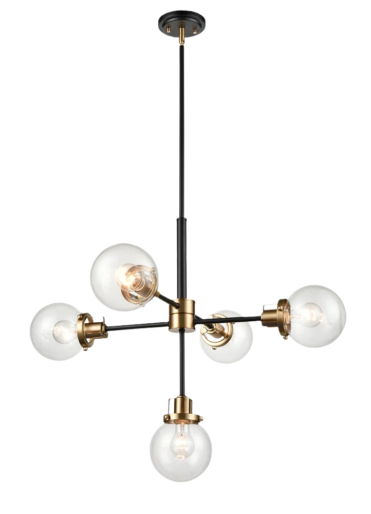 Soft Millennium Lighting 5 Fixture Black Gold Melrosa Light Pendant Convenient