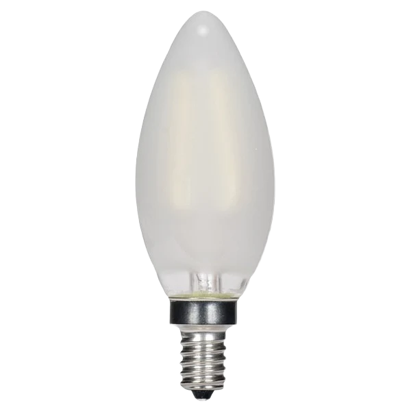 Selected Satco 3.5 Watt B11 LED Frosted Candelabra Base Decorative Light Bulb Smooth