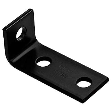Next-Generation National Hardware 3.5 x 1.5 x 3 16 Black Heavy Duty Offset Leg Corner Brace Exclusive