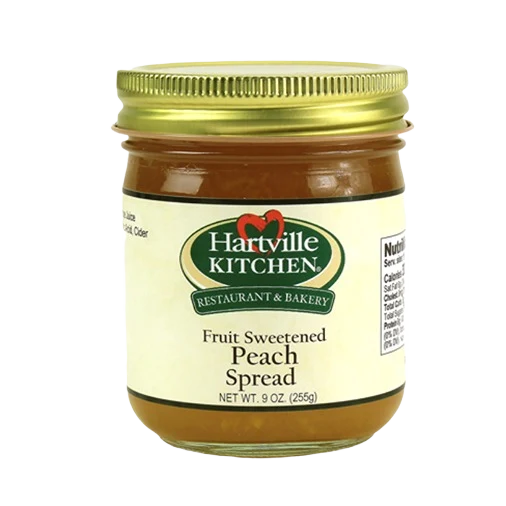 User-Friendly Hartville Kitchen Fruit Sweetened Peach Spread 9 oz. Quality