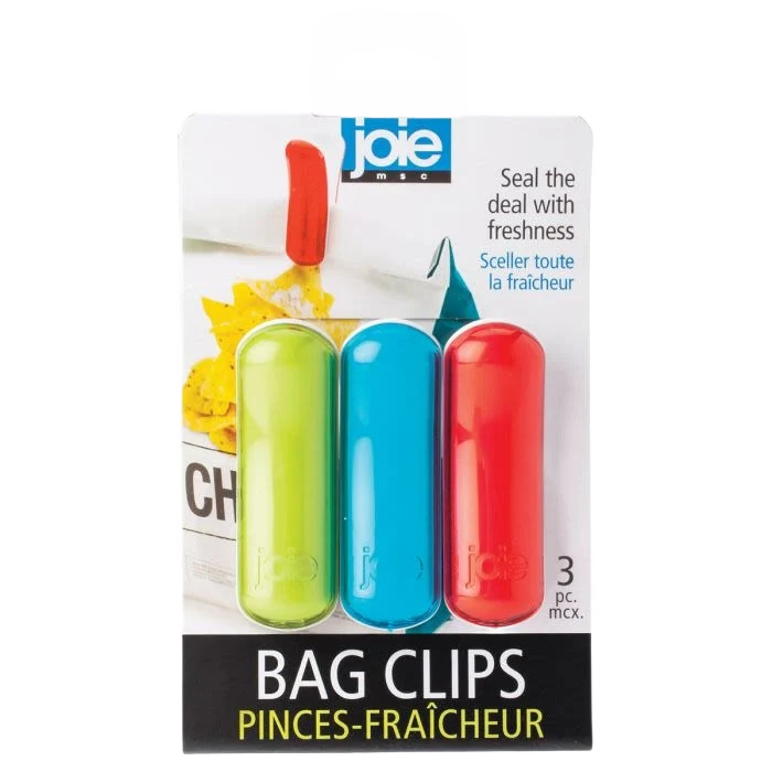 First-Class HIC Joie Multi-Color Bag Clips 3-Pack Excellent