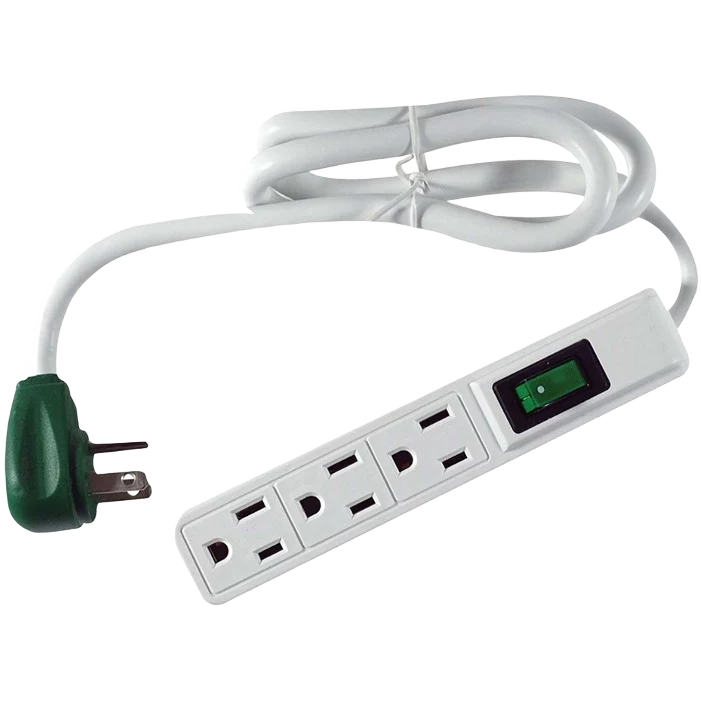Recyclable GoGreen Power GG-13002MS 3-Outlet 15 Amp Power Strip Contemporary