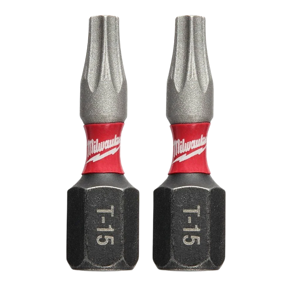 Genuine Milwaukee SHOCKWAVE™ Impact Duty™ 1 T15 TORX Bits 2-Pack Reliable