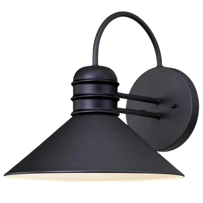 Functional Westinghouse Watts Creek Black 1 Light Outdoor Lantern Wall Sconce 11 in. Top-Quality