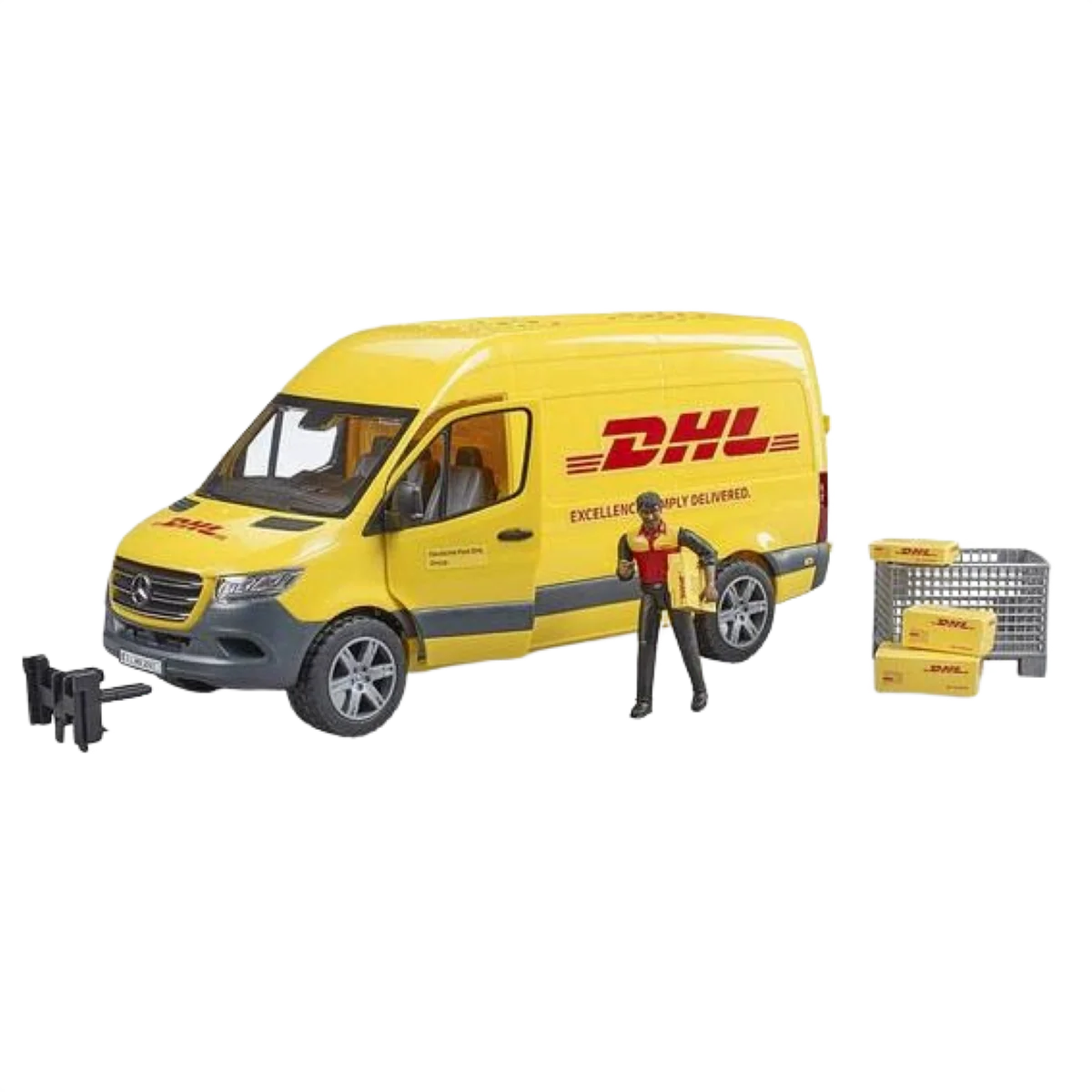 Breathable Bruder 02671 MB Sprinter DHL Truck with Driver High-Quality