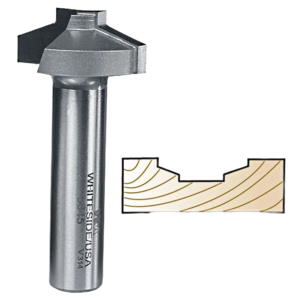 Enhanced Whiteside Straight Stile Profile Bit for MDF Doors 1 2 in. SH x 1-1 4 in. LD Crafted