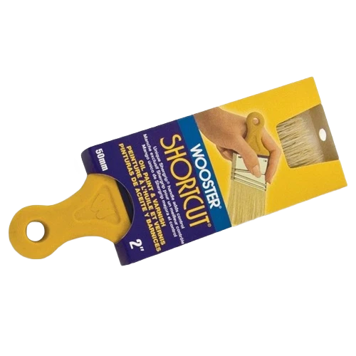 Superior Wooster 2 in. Shortcut White Bristle Angle Sash Trim Brush Professional