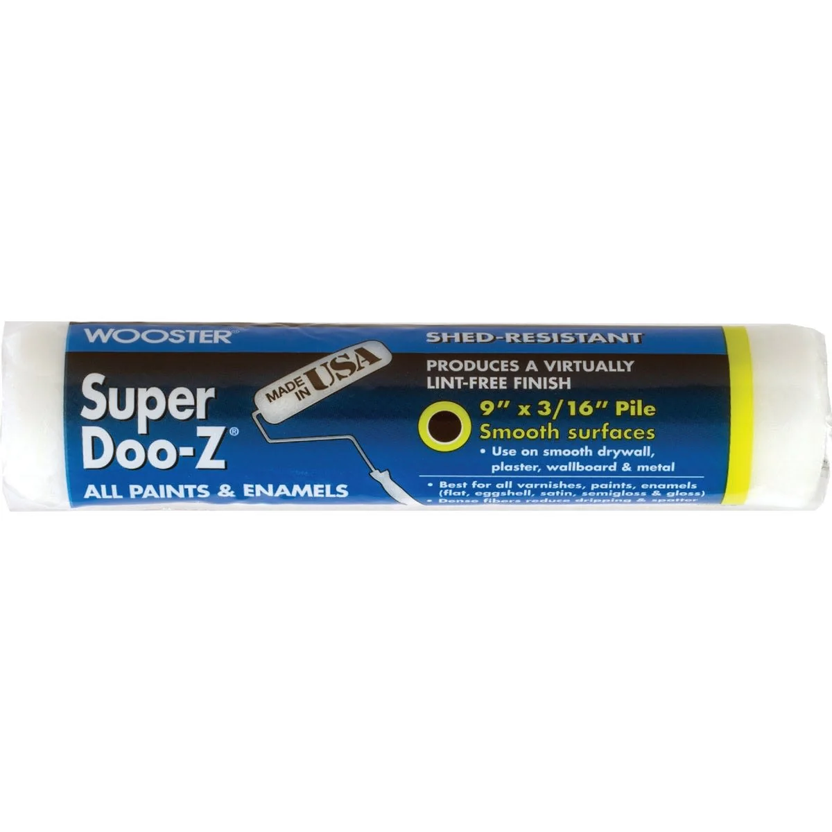Clean Wooster Super DOO-Z Woven Fabric Roller Cover 9 x 3 16 in. Fine Crafted