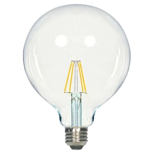 Breathable Satco 7 Watt G40 LED Clear Globe Light Bulb Innovative