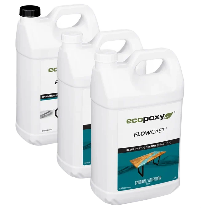 Original EcoPoxy FlowCast Kit 12L Long-Lasting