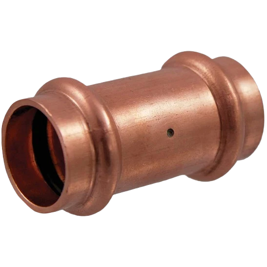 Proven NIBCO 1 2 x 1 2 Press Copper Coupling with Stop Versatile