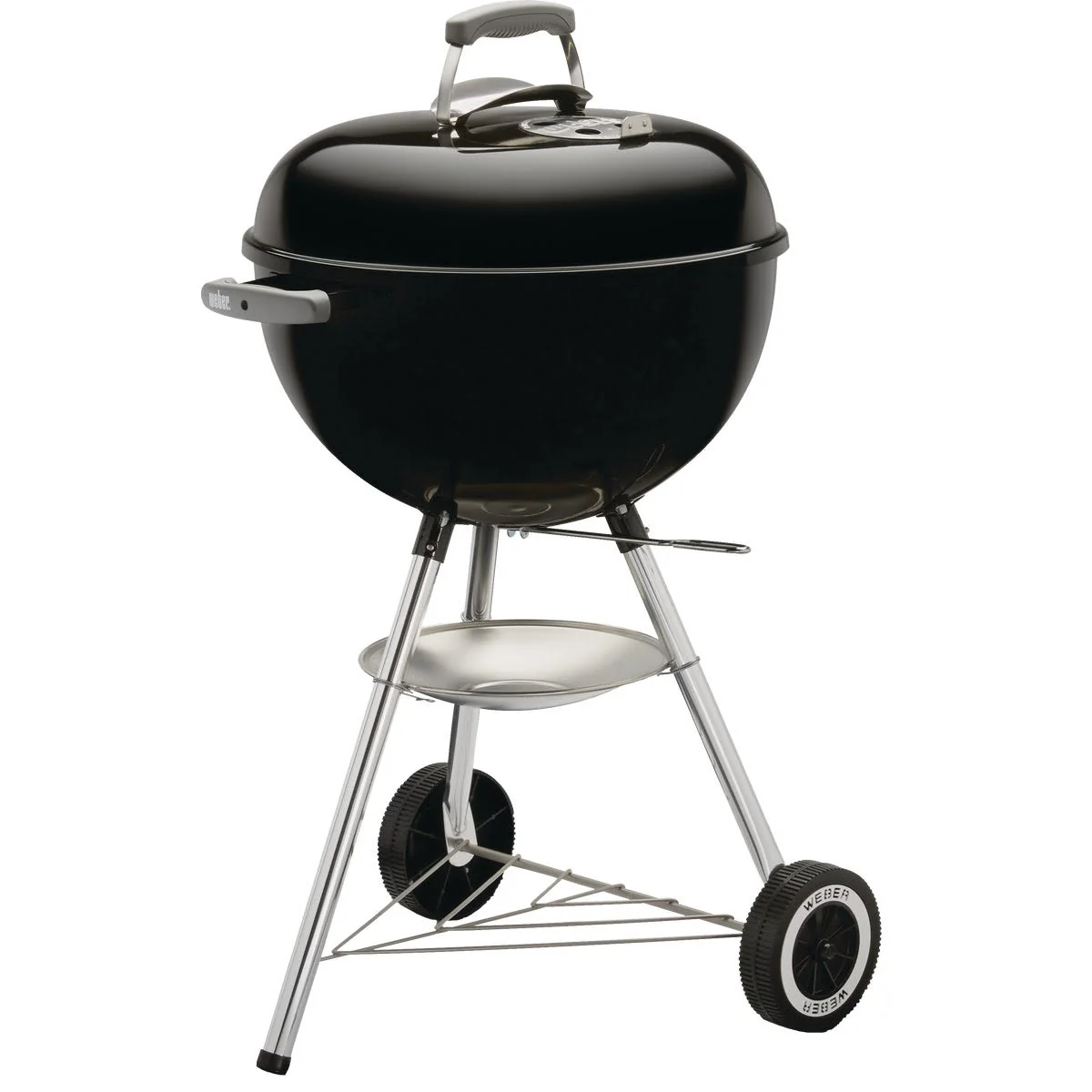 Elegant Weber Kettle Black Charcoal Grill 18 in. Detailed