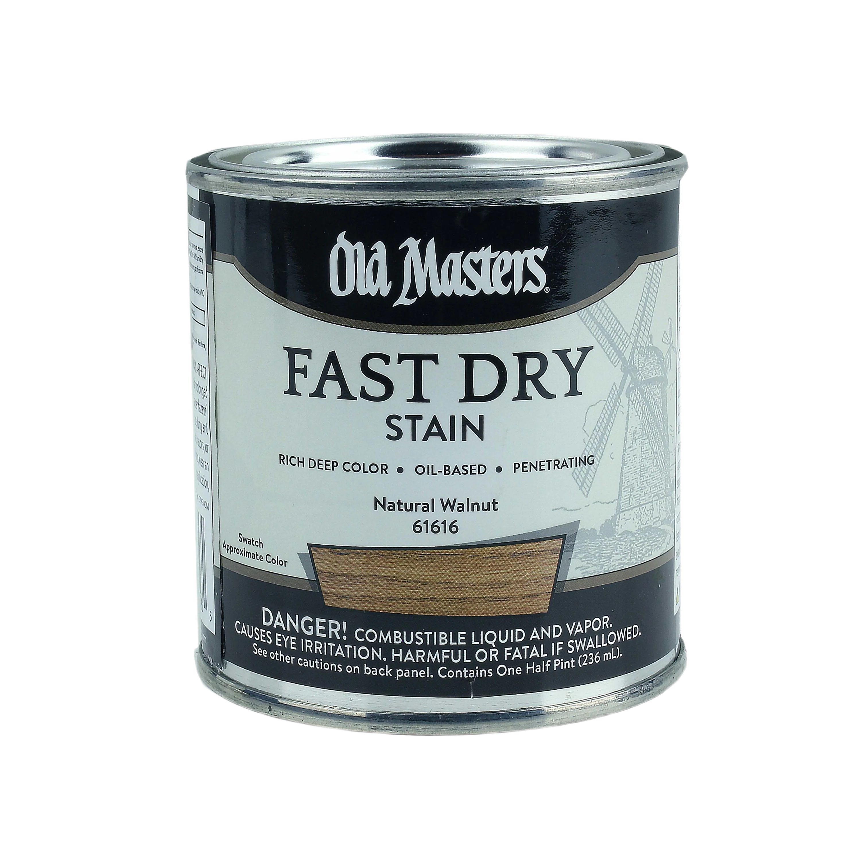 Top-Quality Old Masters Natural Walnut Fast Dry Stain 1 Quart First-Class