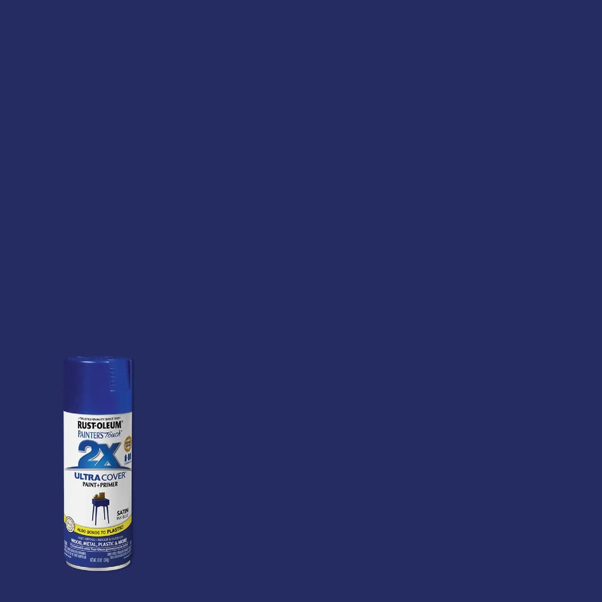 Contemporary Rust-Oleum Painters’ Touch 2X Ink Blue Satin Spray Paint Primer 12 oz. First-Class