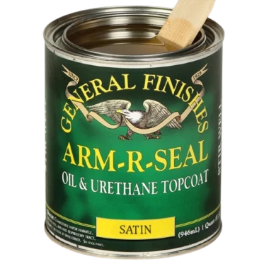 High-Performance General Finishes Arm-R-Seal Oil Urethane Satin Topcoat 1 Quart Environmentally Friendly