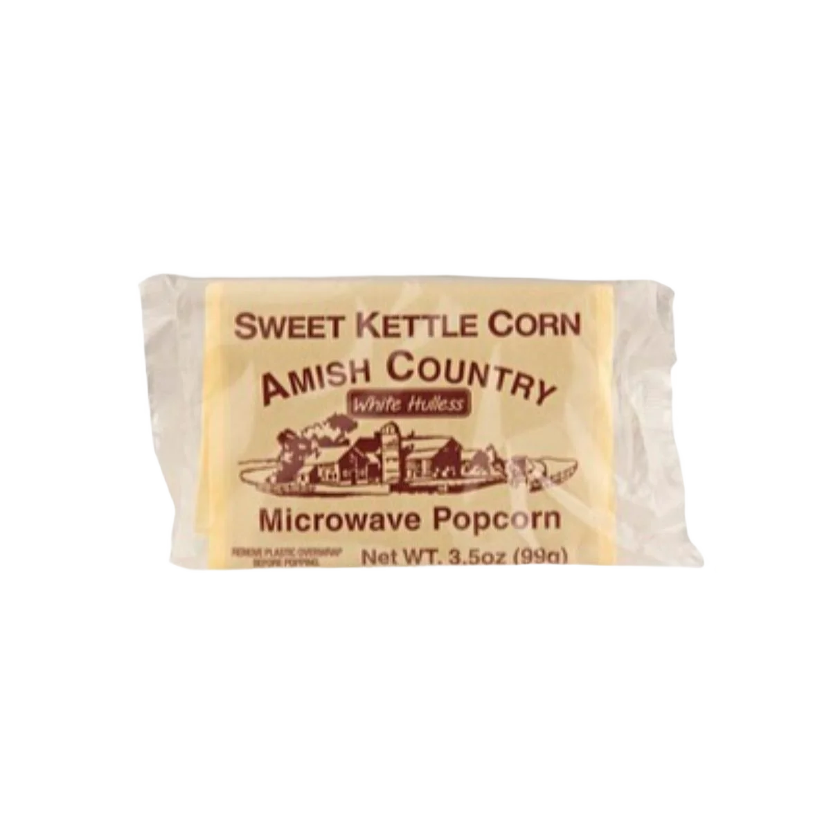 Eco-Friendly Amish Country Popcorn Microwave White Kettle Corn Individual Pack Traditional