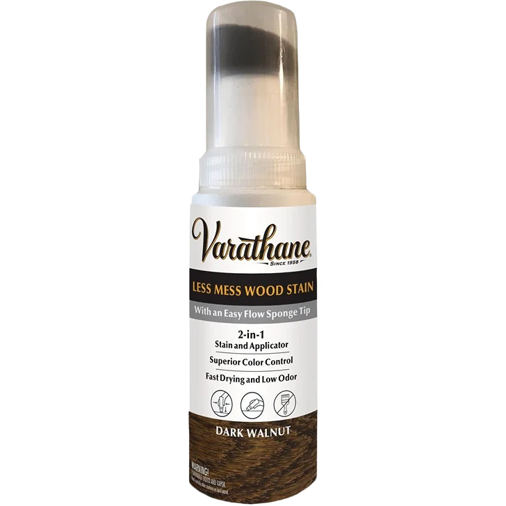 Casual Rust-Oleum Varathane Dark Walnut Less Mess Wood Stain 4 oz. Effective