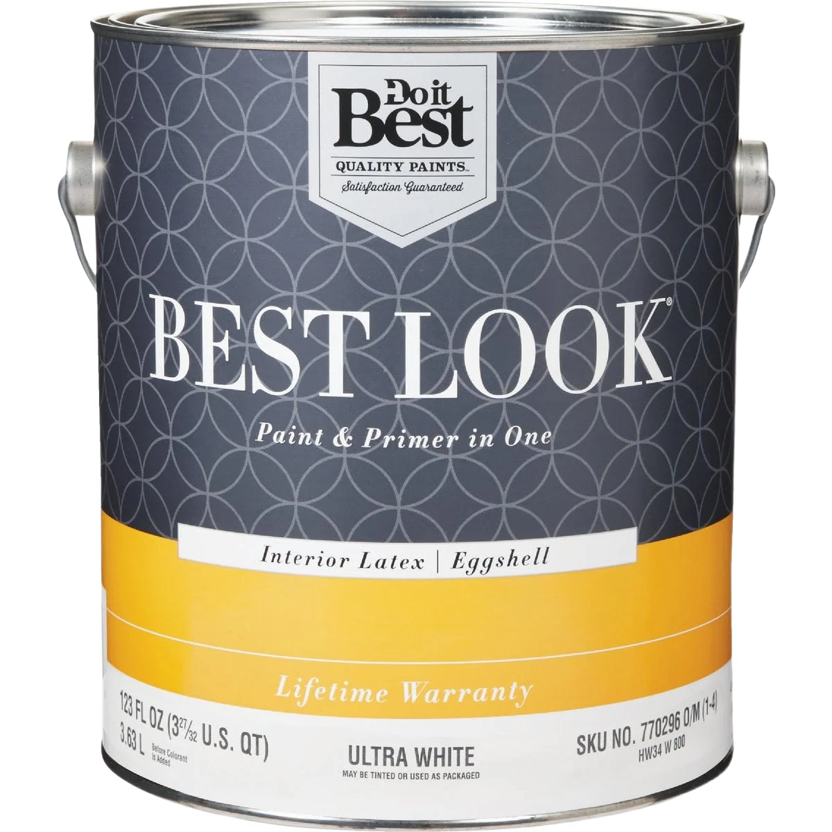 Durable Look Ultra White Interior Latex Eggshell Paint Primer In One 1 Gallon Excellent