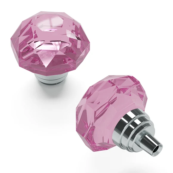 Lightweight Hickory Hardware 1-1 4 Glass with Chrome Pink Crystal Palace Knob Eco-Friendly