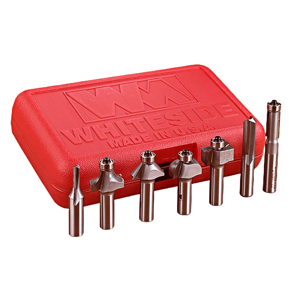Fashionable Whiteside 7 pc. Basic Router Bit Set 1 4 in. Shank Trendy