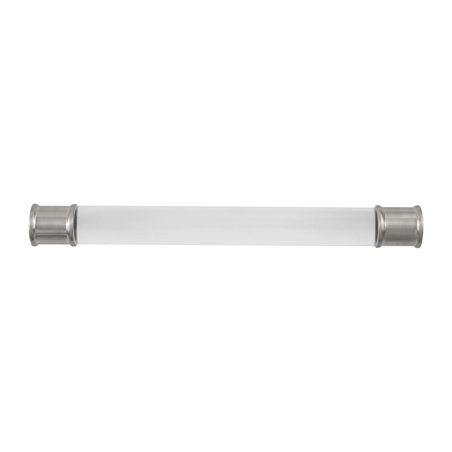 Natural Hickory Hardware 6-5 16 Crysacrylic with Satin Nickel Center-to-Center Midway Pull Sustainable