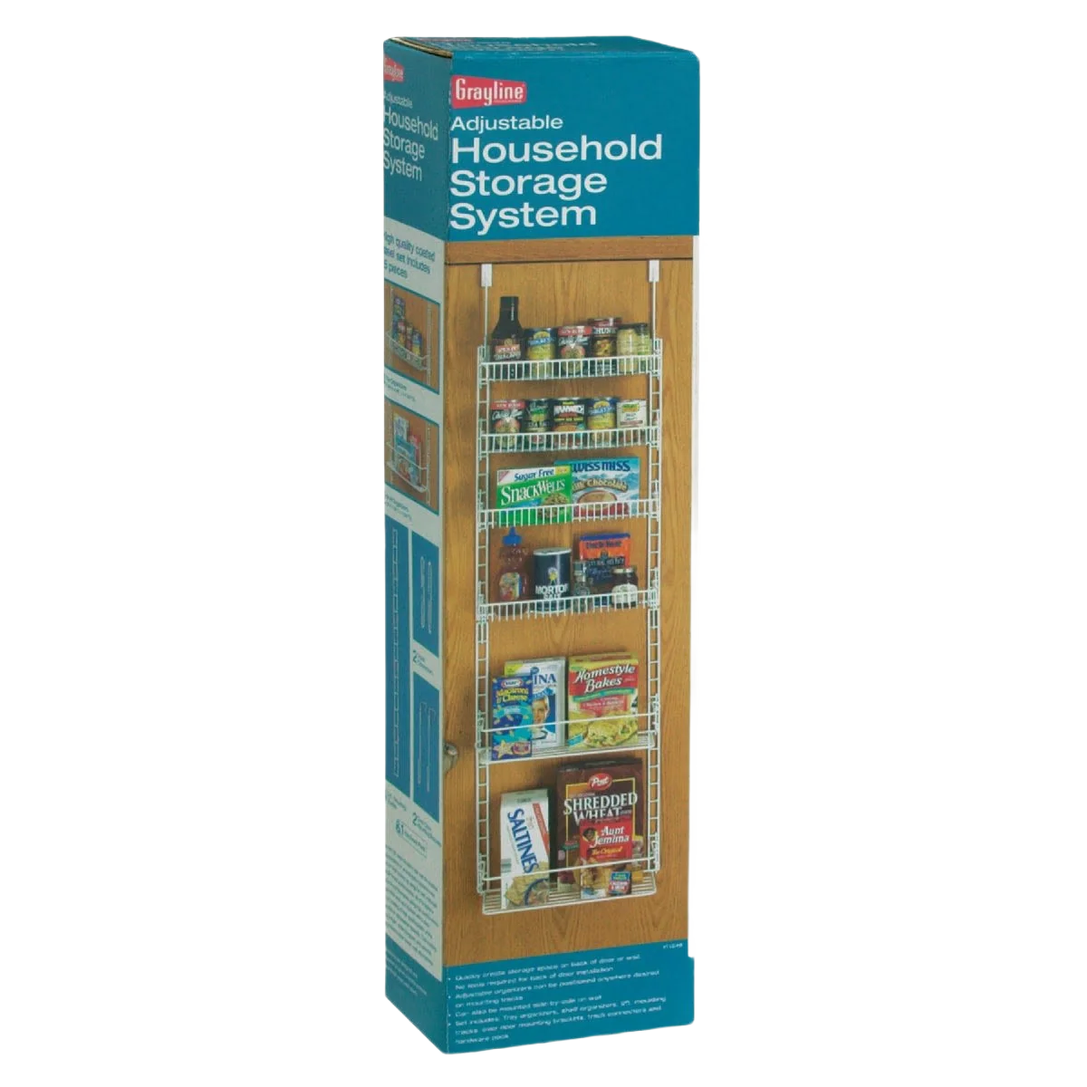 Green Grayline Housewares Over-The-Door Household Storage Organizer Next-Generation