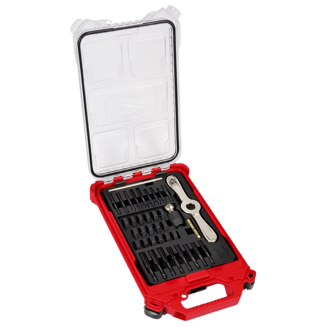 Trendy Milwaukee 38PC Metric Tap Die PACKOUT™ Set w Hex-LOK Handle Eco-Friendly