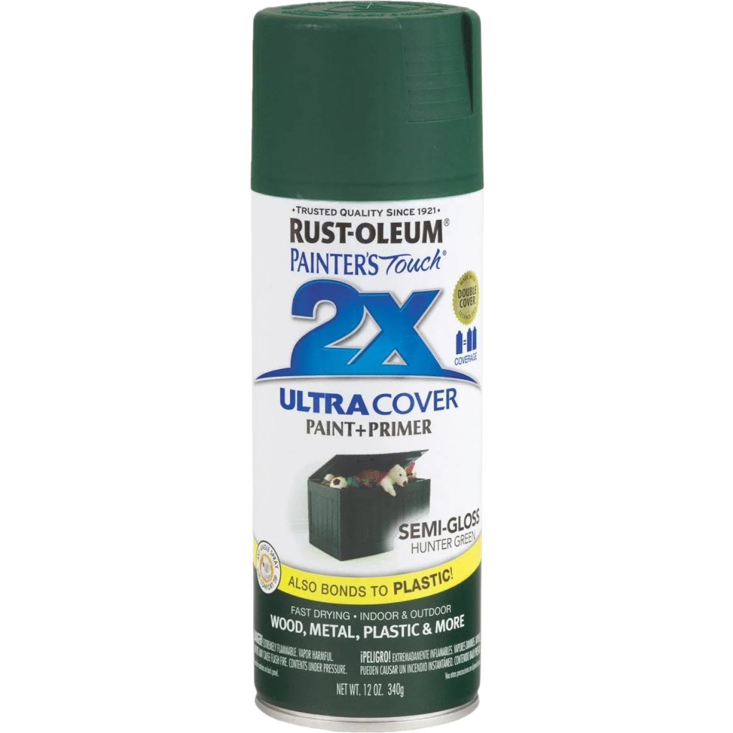 Prestigious Rust-Oleum Painters’ Touch 2X Hunter Green Semi-Gloss Spray Paint Primer 12 oz. Next-Generation