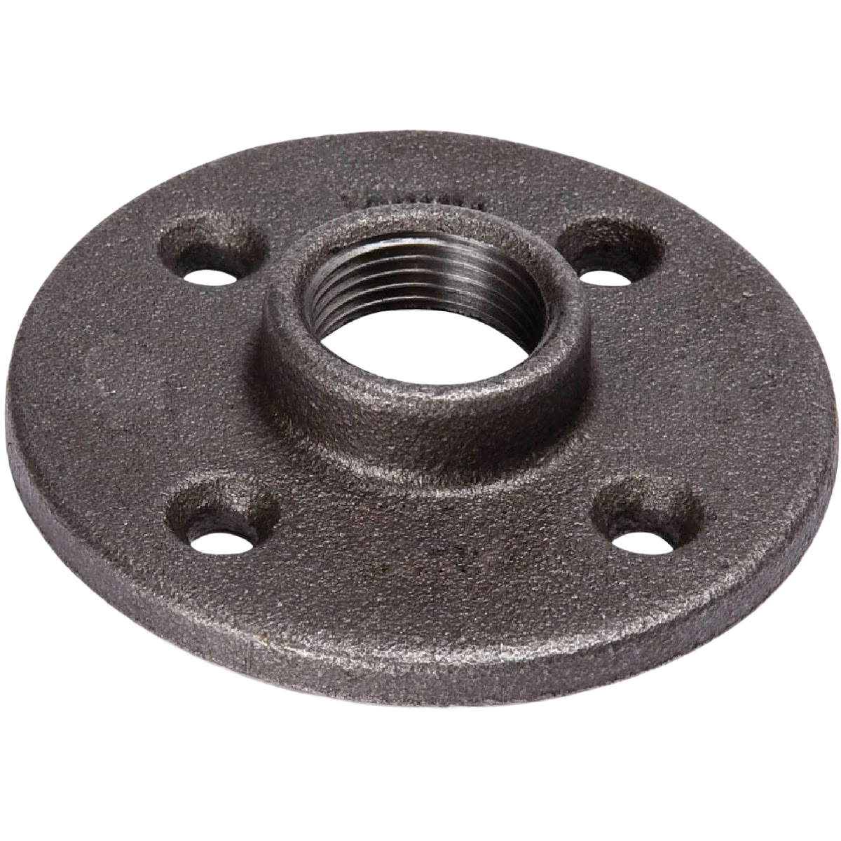 Trendy Southland Black Iron Floor Flange 1-1 2 In. x 4-9 16 In. Enhanced