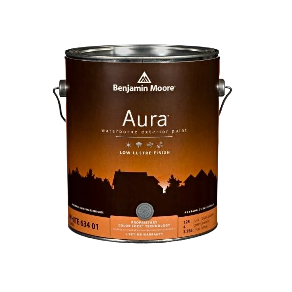 Eco-Friendly Benjamin Moore Aura 1X Low Lustre Exterior Paint 1 Quart Pure