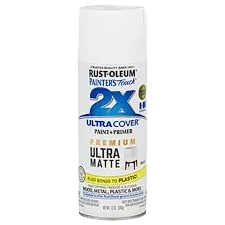 Refined Rust-Oleum Painters’ Touch 2X White Ultra Matt Spray Paint Primer 12 oz. Smooth