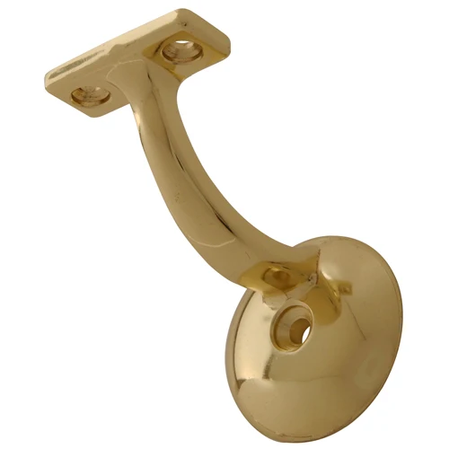 Fine Hardware Essentials Brass Ornamental Handrail Bracket Carded Authentic