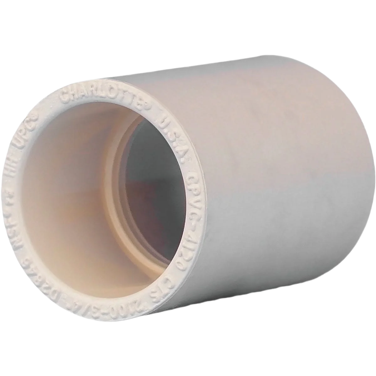 Safe Charlotte Pipe 3 4 In. Solvent Weldable CPVC Coupling with Stop Expertly Made