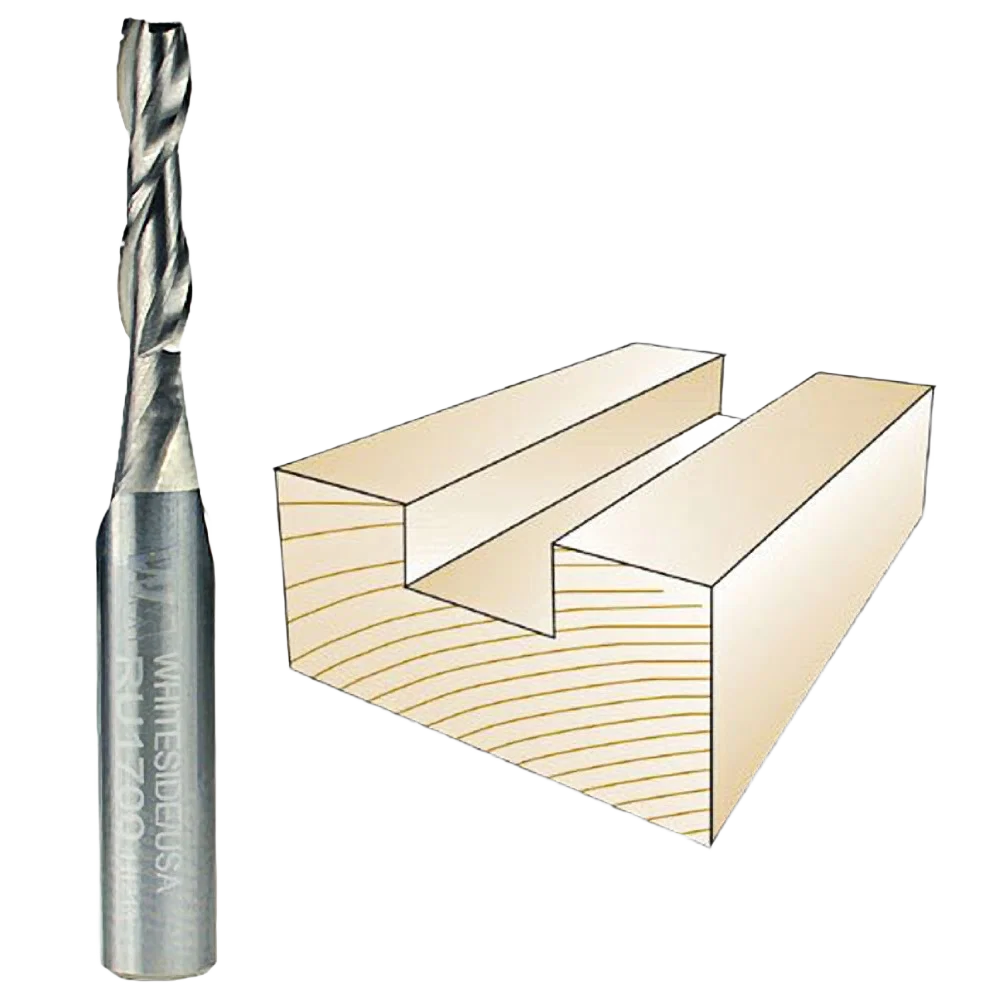 Proven Whiteside Spiral Upcut Bit 1 4 in. SH x 5 32 in. CD x 5 8 in. CL Elite