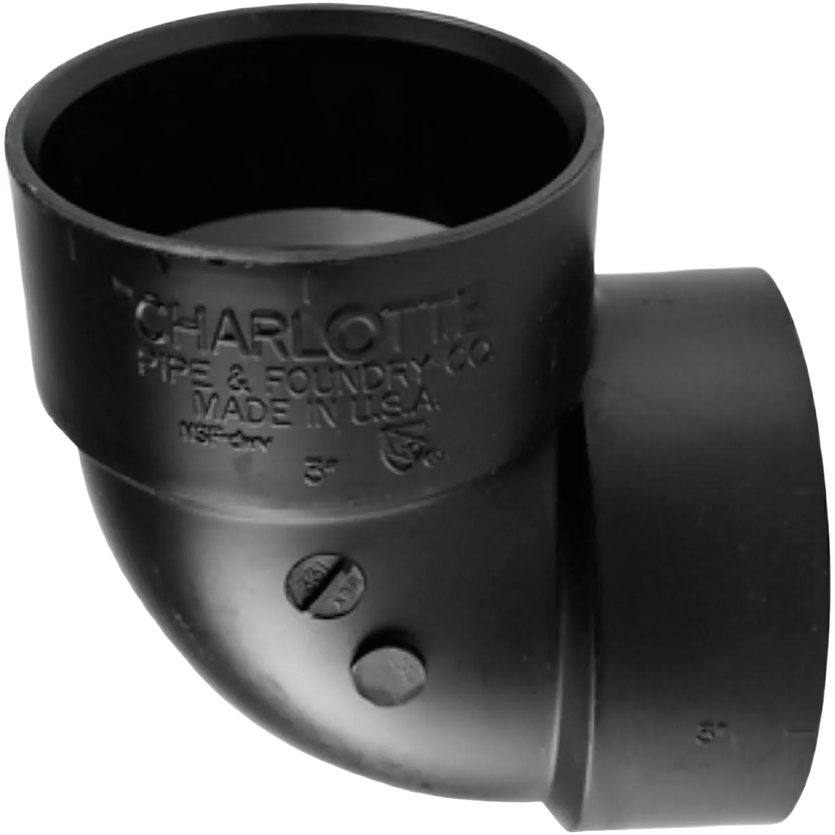 Selected Charlotte Pipe 1-1 2 In. Hub x Hub 90 Deg. Vent ABS Elbow Safe