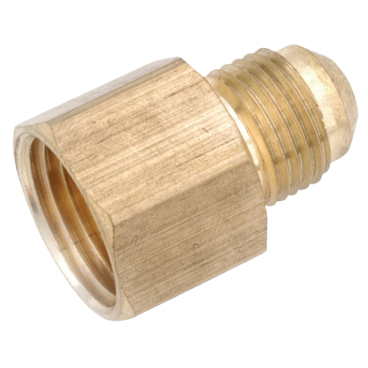 Optimized Anderson Metals 1 2 in. x 1 4 in. Brass Female Flare Connector Breathable