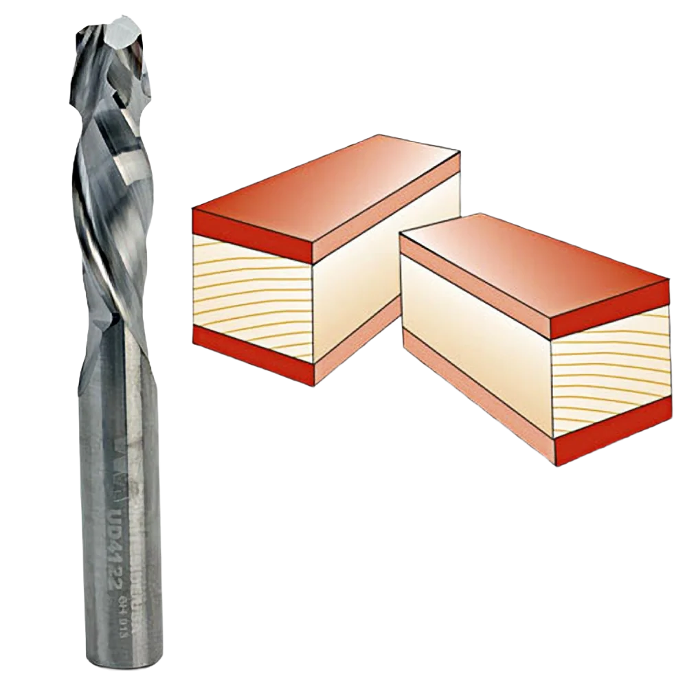 Effective Whiteside Spiral Up Downcut Bit 3 8 in. SH x 3 8 in. CD x 1-1 4 in. CL Responsible
