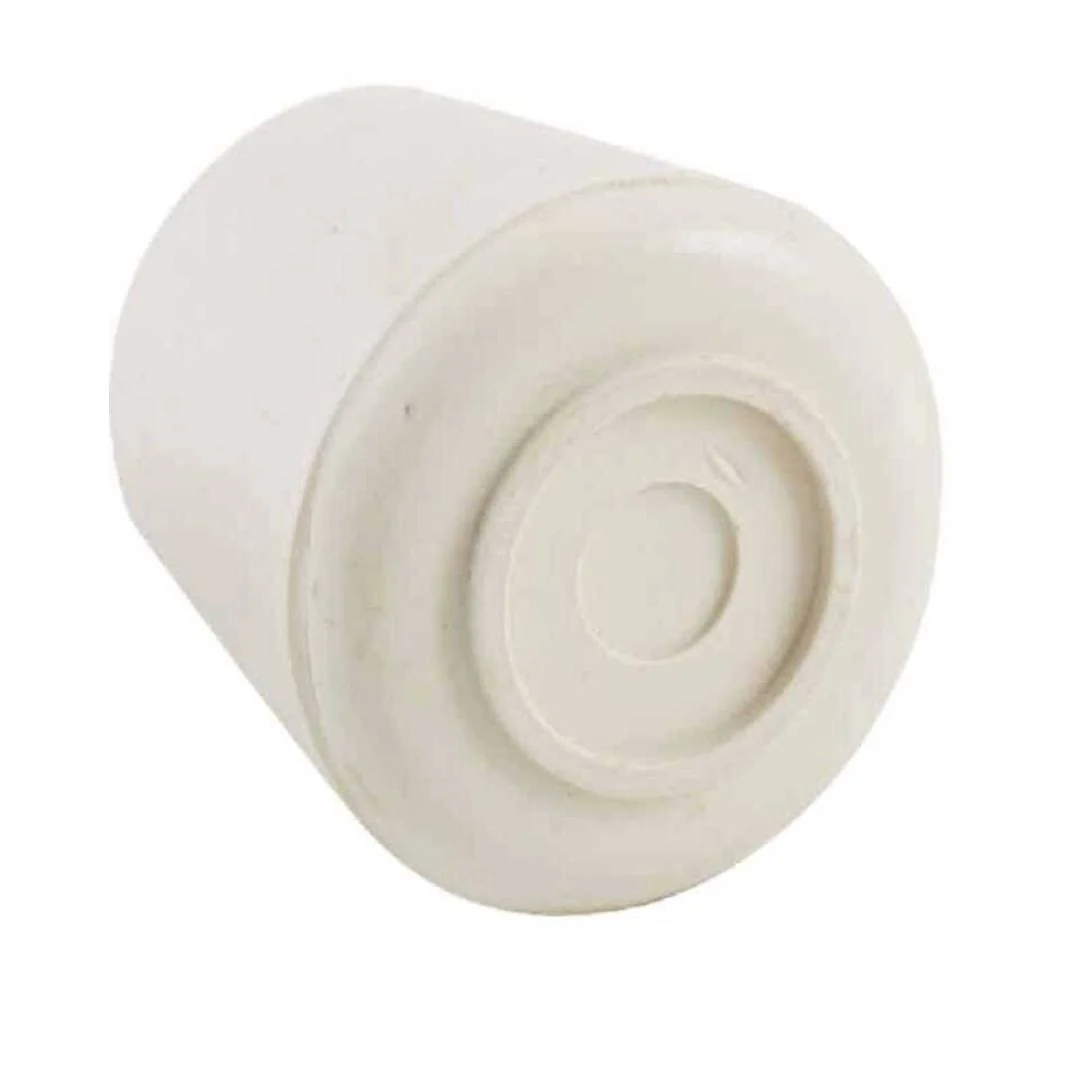 Expertly Made Shepherd Hardware 7 8 in. Hi-Tip Off White Rubber Furniture Leg Protector Recyclable