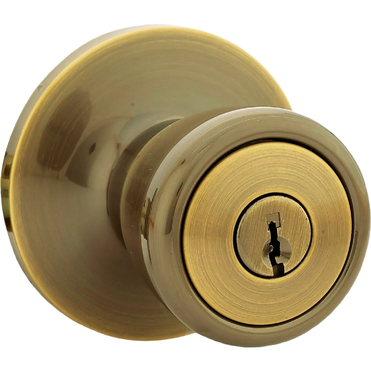 Selected Steel Pro Antique Brass Tulip Entry Door Knob Traditional