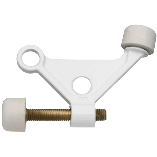 Elite National Hardware White Zinc Hinge Pin Door Stop Outstanding