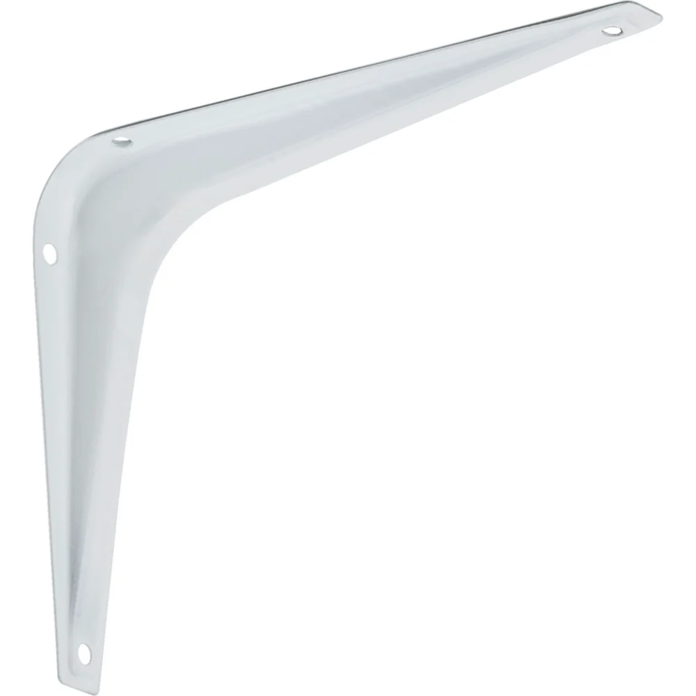 High-Grade National Hardware 5 D. x 6 H. White Steel Shelf Bracket Safe