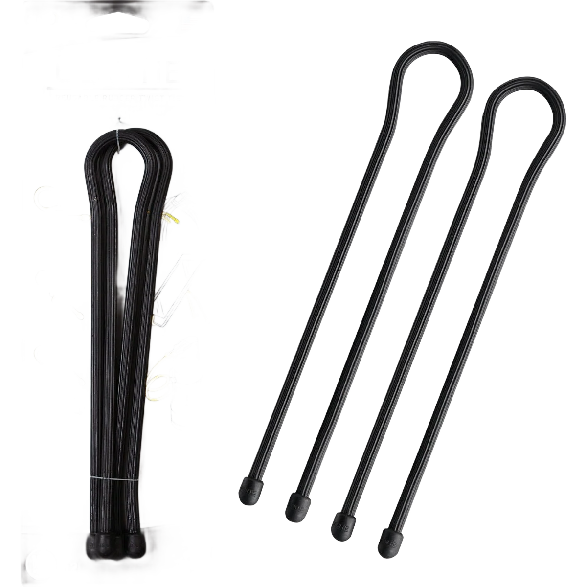 Flexible Nite Ize 18 Gear Tie Reusable Rubber Twist Tie Black Refined