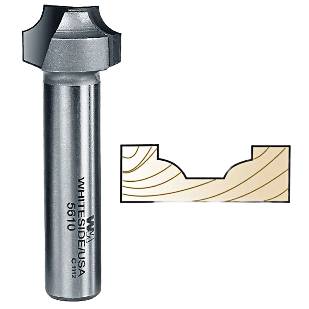 Proven Whiteside 5610 Bead Stile Profile Bit for MDF Doors 1 2 in. SH x 7 8 in. LD Verified