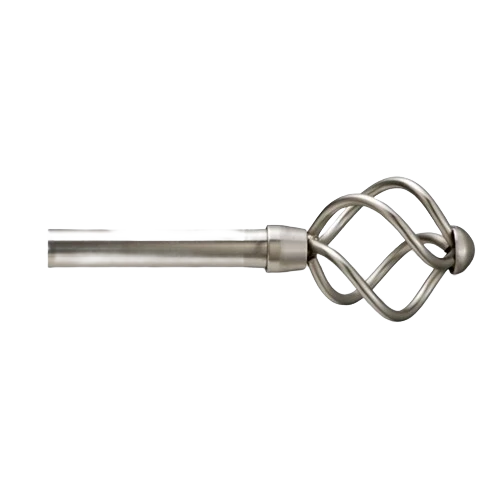 Excellent Spring Window Fashions Satin Nickel Birdcage 28-48 in. Rod Sustainable