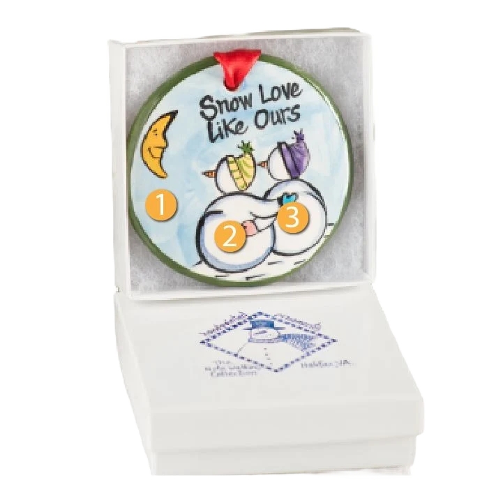 High-Quality Nola Watkins Collection Personalized Snow Love Like Ours Ornament Effective