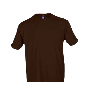 Classic Tultex Unisex Fine Jersey Brown Short Sleeve Shirt Small Genuine