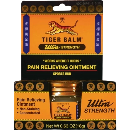 Optimized Tiger Balm Ultra Strength Pain Relieving Ointment 0.63 oz. Secure