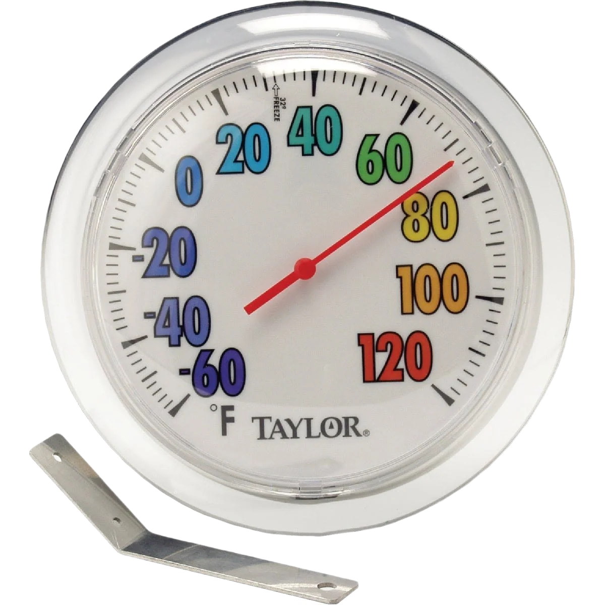 Professional Taylor ColorTrack Dial Outdoor Wall Thermometer with Bracket 60 – 120 deg. Luxury