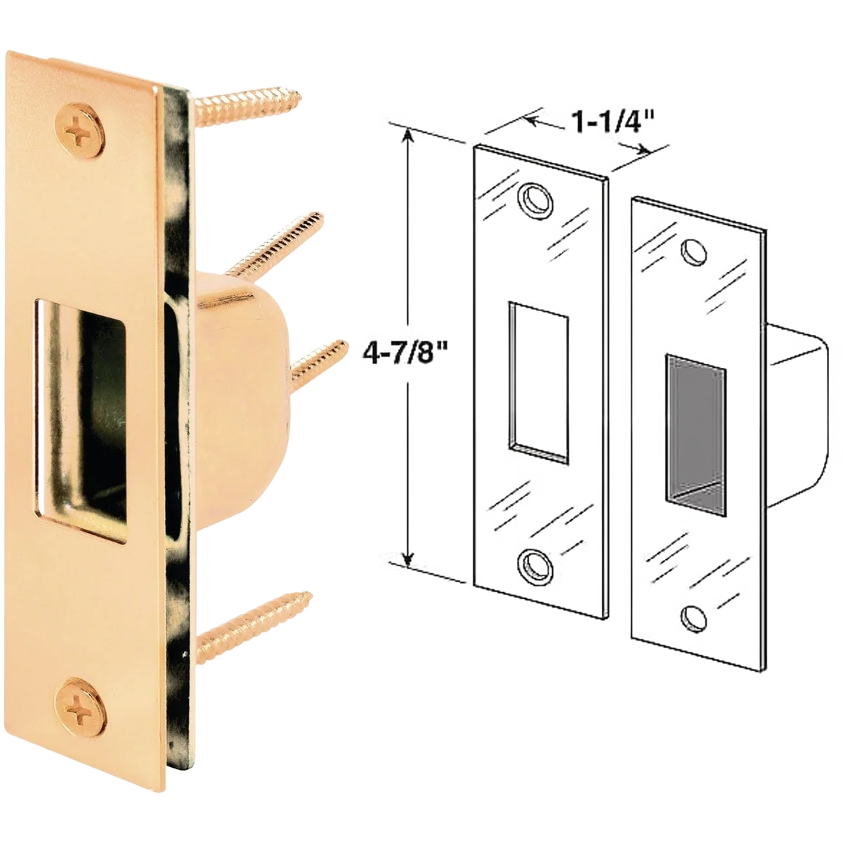 Healthy Prime-Line Strike-3 Deadbolt and Door Frame Reinforcer Easy-to-Use